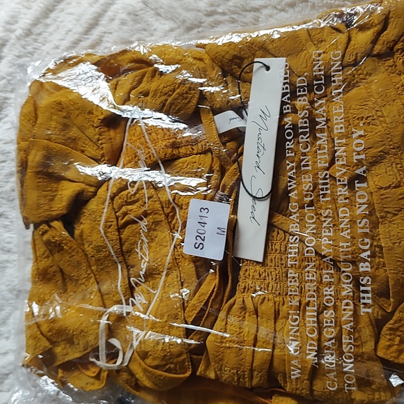 Boho shirred smocked Peplum top - Picture 7 of 7